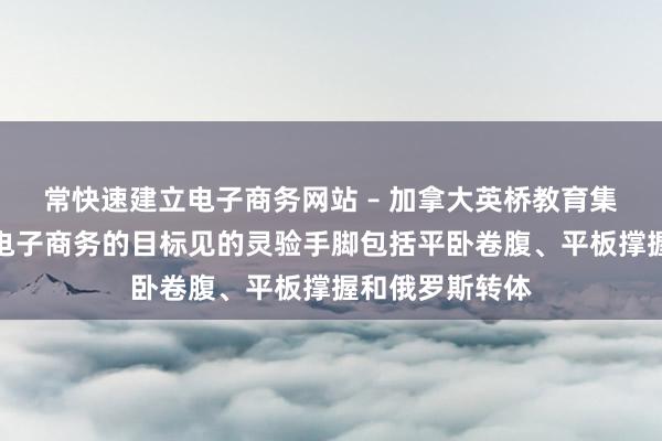 常快速建立电子商务网站 – 加拿大英桥教育集团,帮你实现电子商务的目标见的灵验手脚包括平卧卷腹、平板撑握和俄罗斯转体